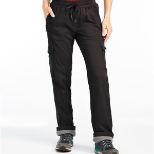L.L.Bean❄️Women's Vista Camp Pants, Straight-Leg Fleece-Lined, Navy